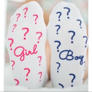 Baby be mine maternity socks gender surprise socks